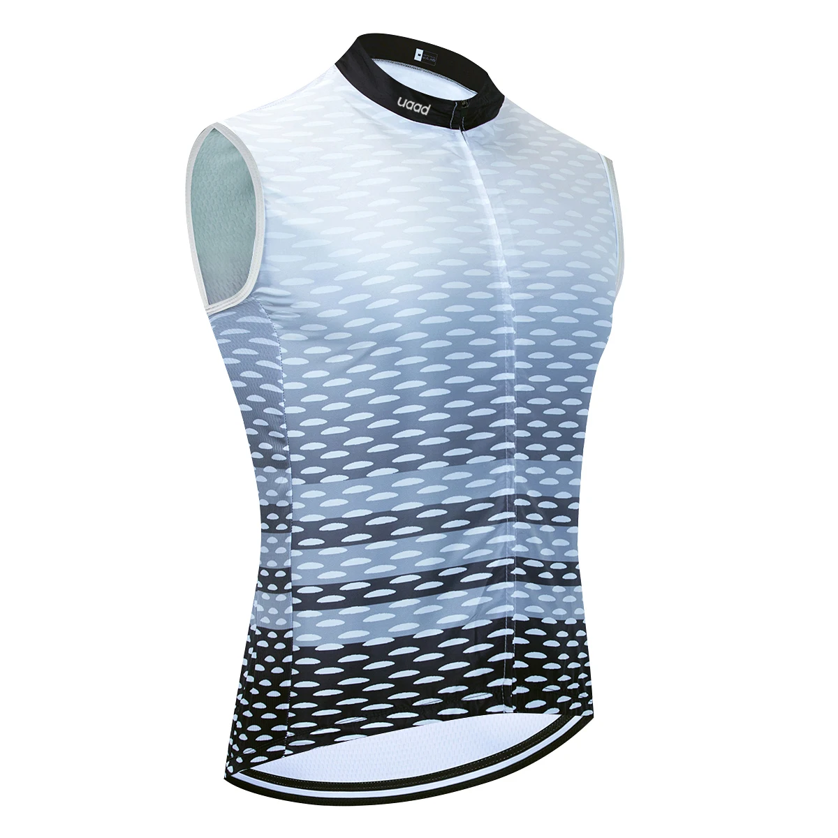 Ärmelloses Radtrikot mit modernem Muster.
