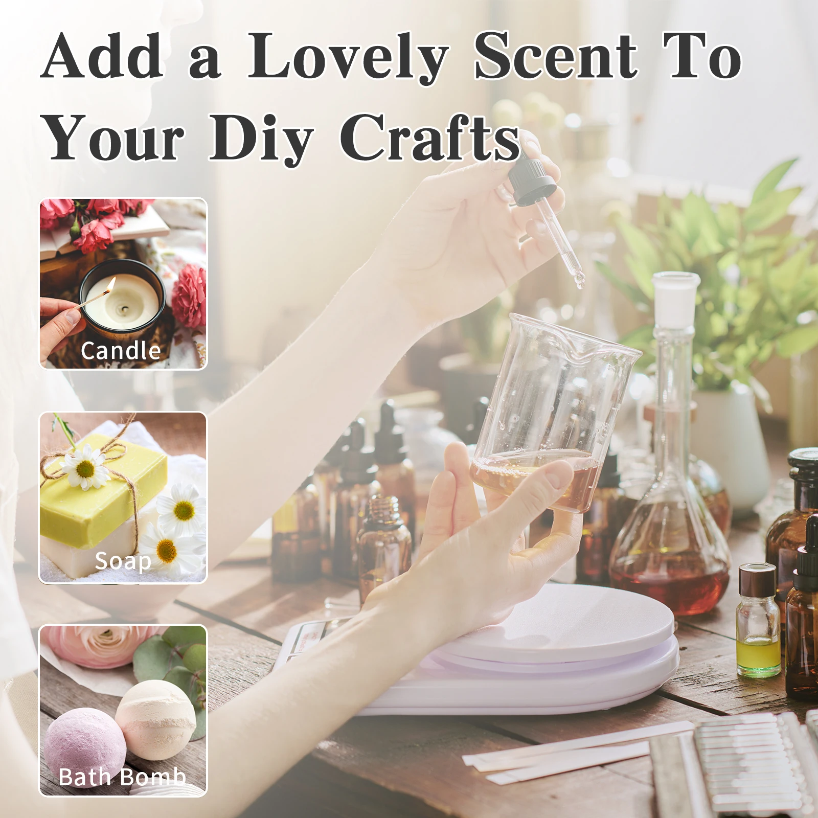 DIY-Düfte für Kerzen, Seife, Badekugeln.