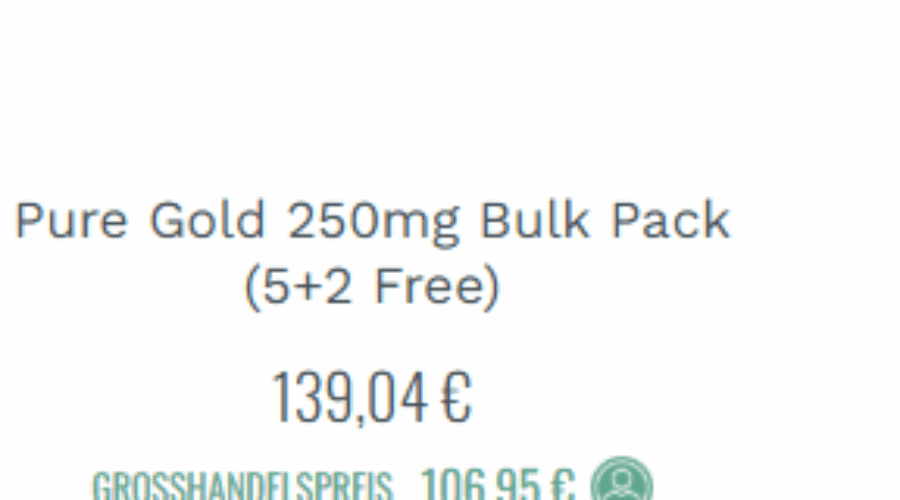 Vorschlag zur Einführung von Pure Gold CBD-Öl in Ihrem Geschäft.
