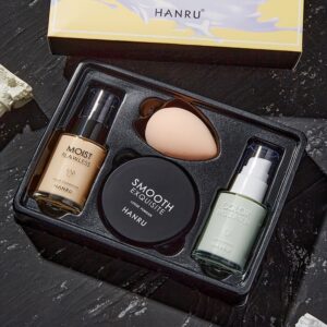 Hanru Make-up-Set mit Foundation und Puder.