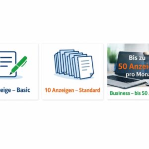 Anzeigeoptionen: Basic, Standard, Business
