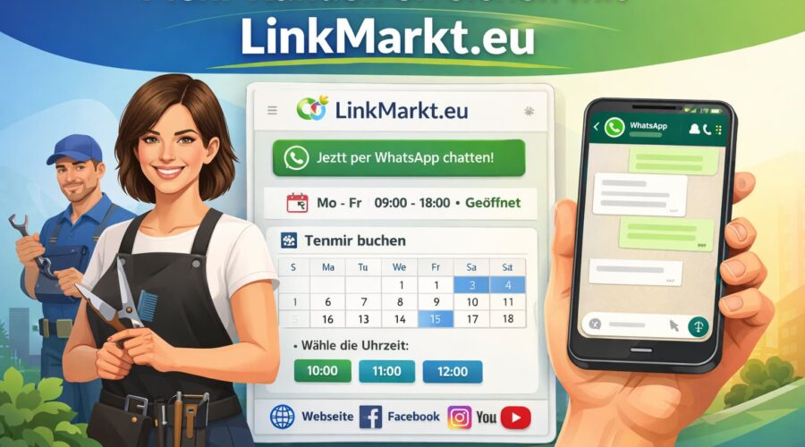 Online-Terminbuchung für Unternehmen – wie der Kalender auf LinkMarkt.eu funktioniert und für wen er sinnvoll ist?