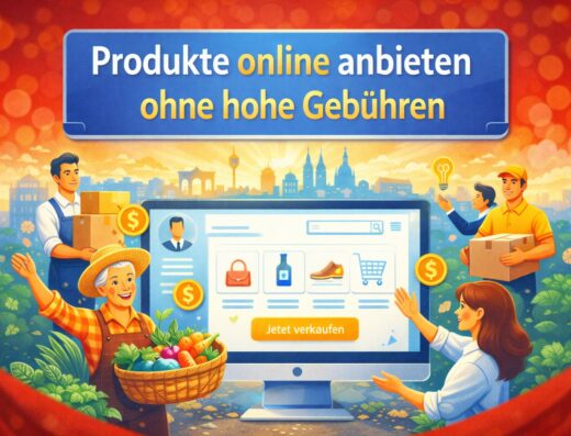 Produkte online anbieten ohne hohe Gebühren
