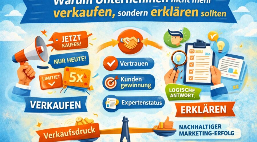 Warum Unternehmen nicht mehr verkaufen, sondern erklären sollten?