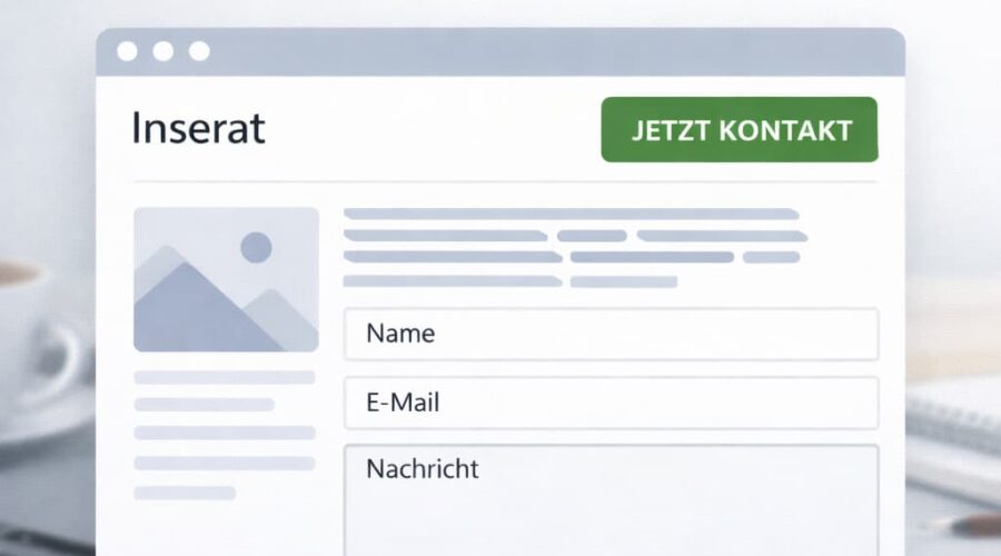 Kontaktformular im Inserat – wann ist es sinnvoll?