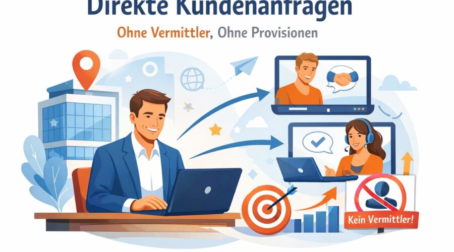 Wie Unternehmen Anfragen ohne Vermittler erhalten?