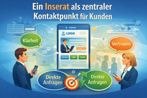 Inserat als zentraler Kontaktpunkt bündelt Kundenanfragen und ermöglicht direkte Kommunikation ohne Umwege