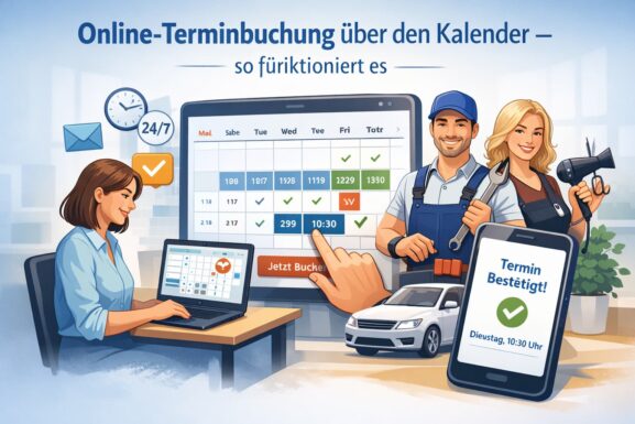 Online-Terminbuchung über den Kalender mit digitalem Buchungssystem für Dienstleister und Kunden