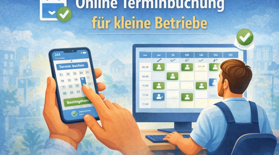 Online-Terminbuchung für kleine Betriebe erklärt.