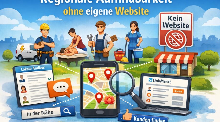 Regionale Auffindbarkeit ohne eigene Website?