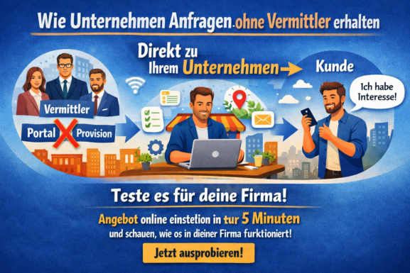 Infografik: Kundenanfragen direkt ohne Vermittler erhalten