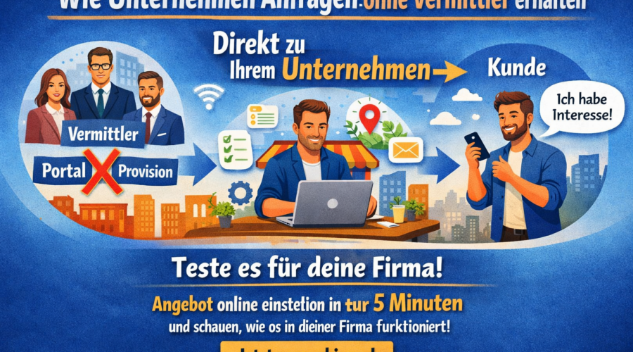 Wie Unternehmen Anfragen ohne Vermittler erhalten?