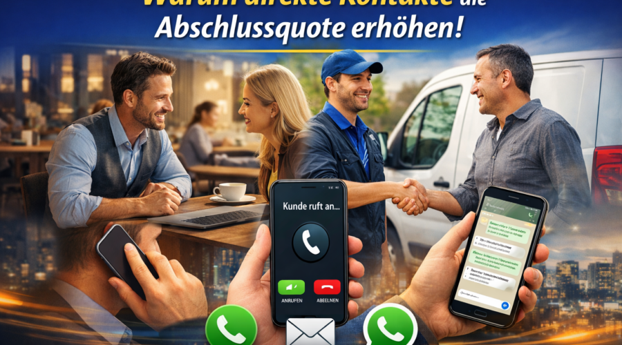 Warum direkte Kontakte die Abschlussquote erhöhen?