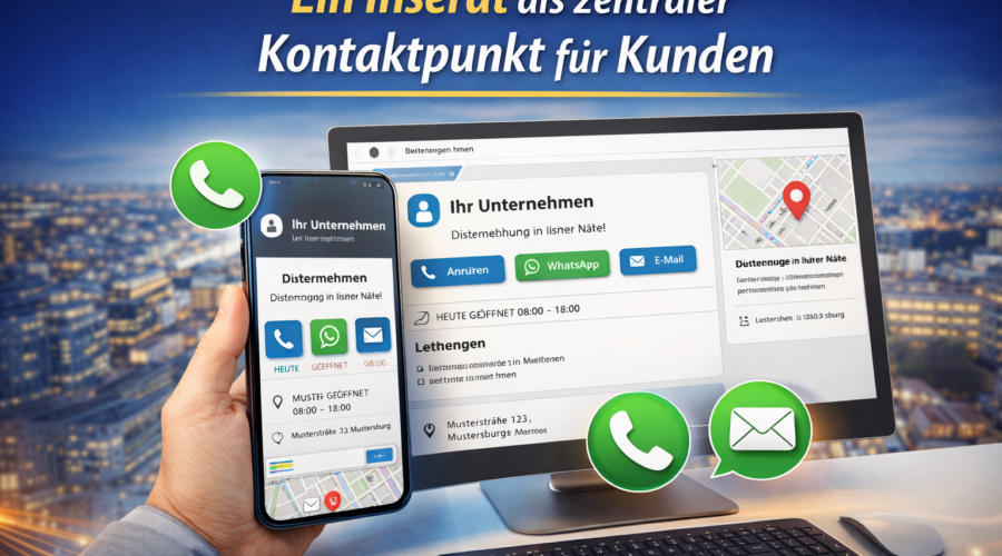 Ein Inserat als zentraler Kontaktpunkt für Kunden?