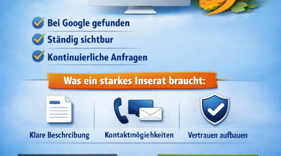 Ein Inserat als Fundament für langfristige Kundengewinnung.
