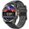 Robuste schwarze Smartwatch mit rundem Display