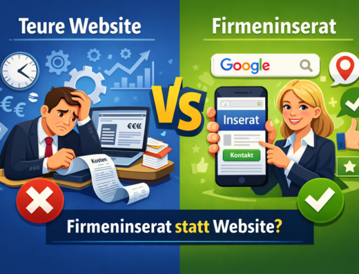 Firmeninserat statt Website – mehr Sichtbarkeit ohne Aufwand