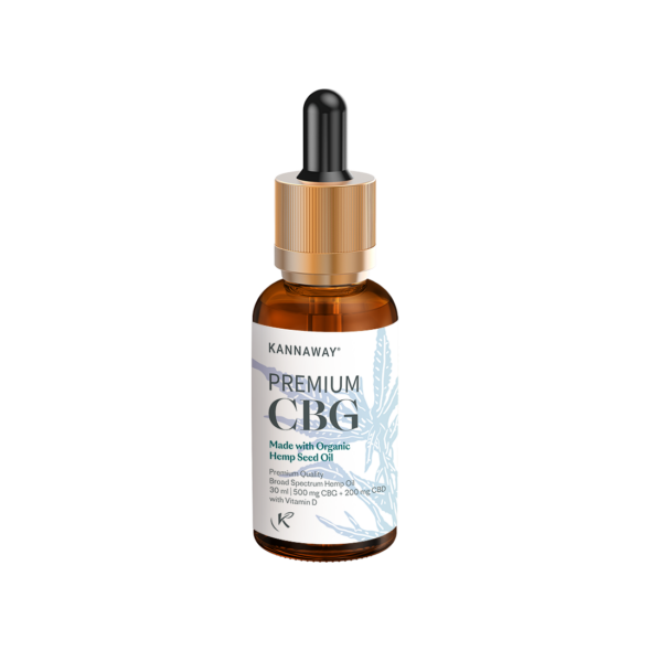 Premium CBG Öl mit 500 mg CBG und 200 mg CBD in der Flasche
