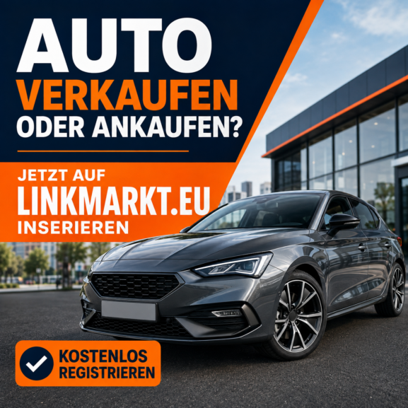 Graues Auto vor einem Autohaus – Fahrzeug regional auf Linkmarkt.eu verkaufen oder ankaufen