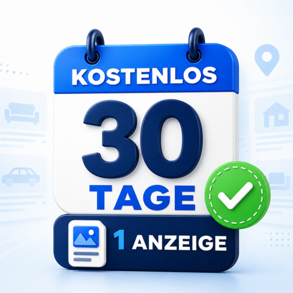 Kostenloses Anzeigenpaket für 1 Anzeige auf Linkmarkt.eu – 30 Tage gültig