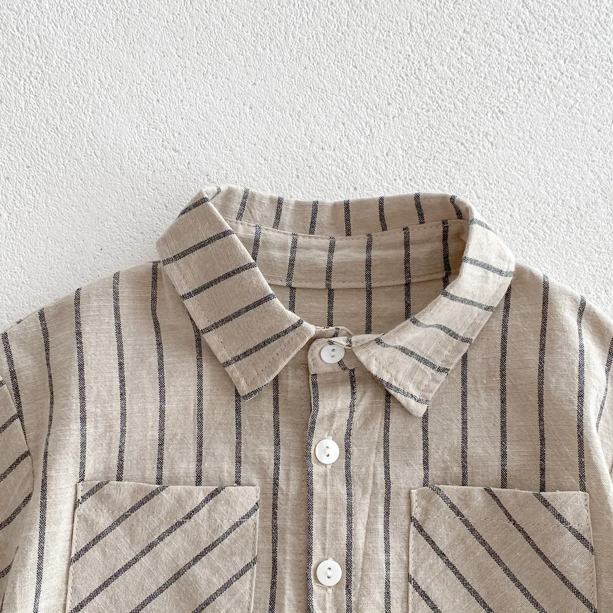 MILANCEL Jungen Sommer-Set 2-teilig – Gestreiftes Kurzarm-Shirt & Shorts - obrazek 3