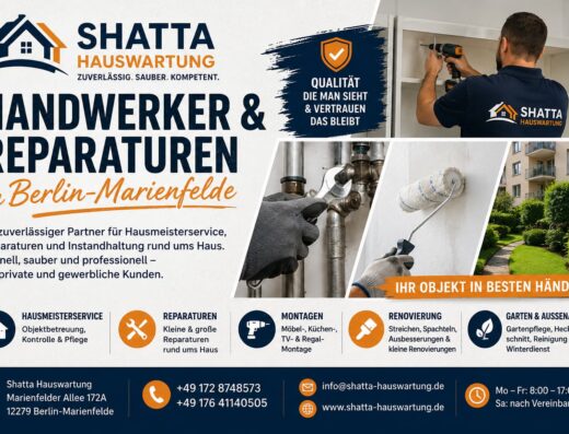 Shatta Hauswartung – Hausmeisterservice & Reparaturen in Berlin-Marienfelde