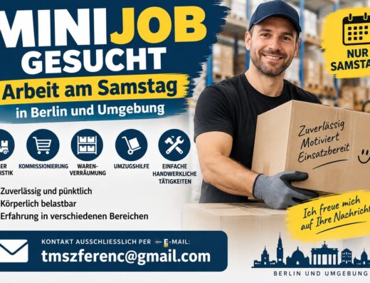 Minijob gesucht – Arbeit am Samstag in Berlin und Umgebung
