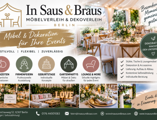 In Saus & Braus – Möbelverleih & Dekoverleih Berlin
