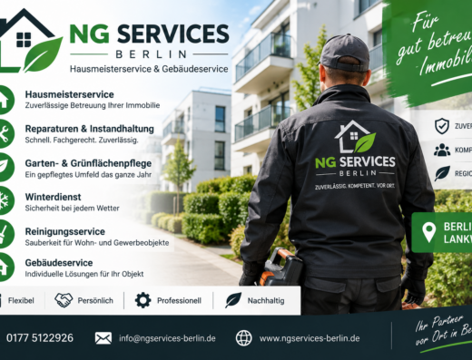 NG SERVICES BERLIN – Hausmeisterservice & Gebäudeservice in Berlin-Lankwitz