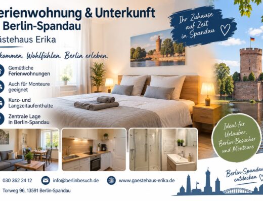Ferienwohnung & Unterkunft in Berlin-Spandau – Gästehaus Erika