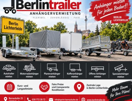 Berlintrailer – Anhänger & Trailer mieten in Berlin-Lichterfelde