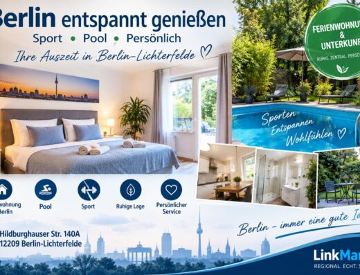 Berlin entspannt genießen – Ferienwohnung & Unterkunft in Berlin-Lichterfelde