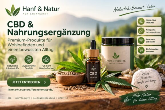CBD und Nahrungsergänzung – Premium-Produkte von Hanf & Natur auf LinkMarkt