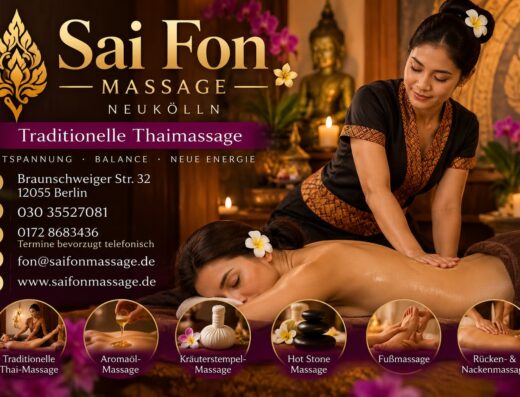 Sai Fon Massage Neukölln – Traditionelle Thaimassage in Berlin-Neukölln