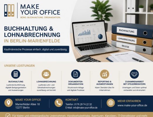 Make Your Office – Buchhaltung & Lohnabrechnung in Berlin-Marienfelde