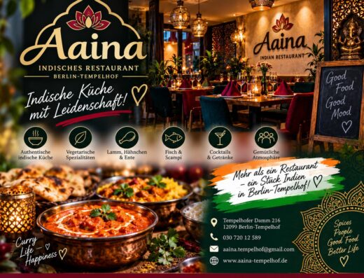 Aaina – Indisches Restaurant & Gastronomie in Berlin-Tempelhof
