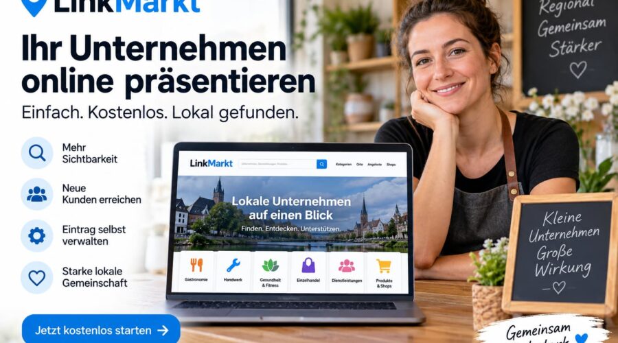 Unternehmen kostenlos online präsentieren: So funktioniert LinkMarkt.eu