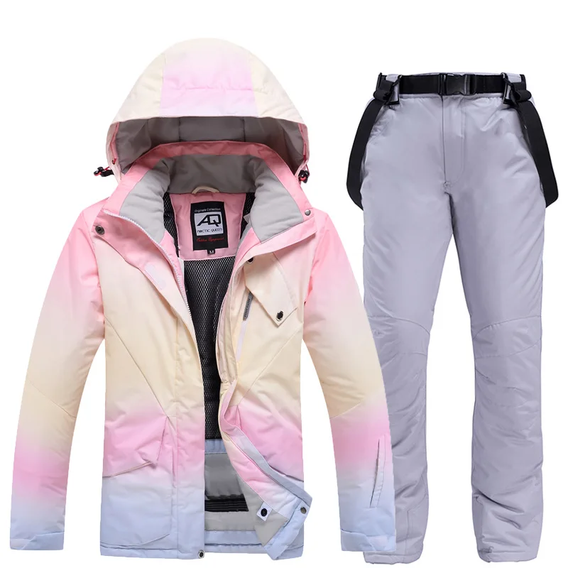 Damen-Skianzug mit farbiger Jacke und Hose - obrazek 13