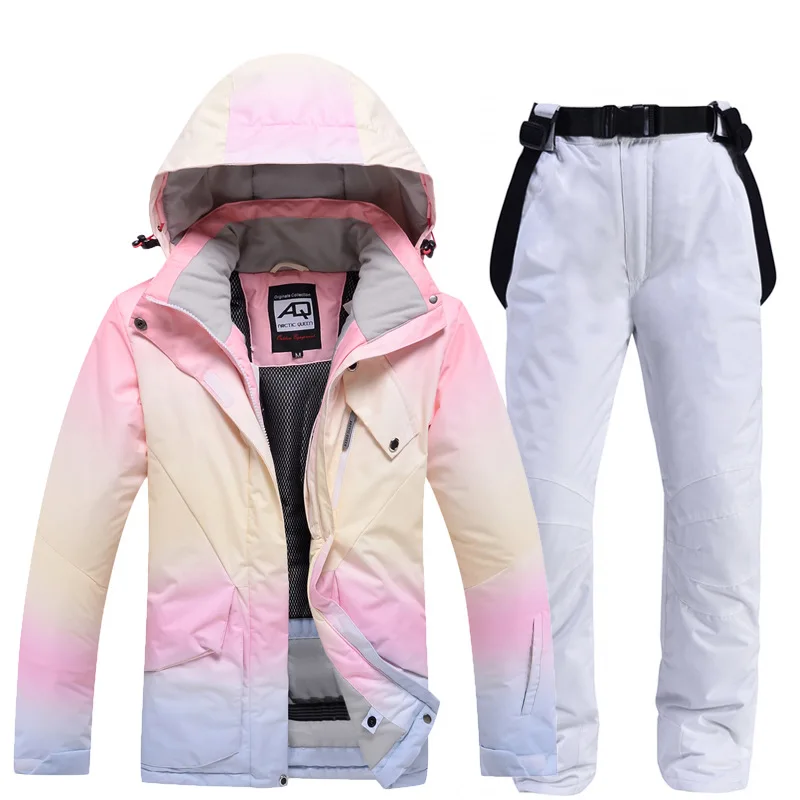 Damen-Skianzug mit farbiger Jacke und Hose - obrazek 11