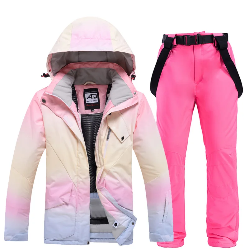 Damen-Skianzug mit farbiger Jacke und Hose - obrazek 8