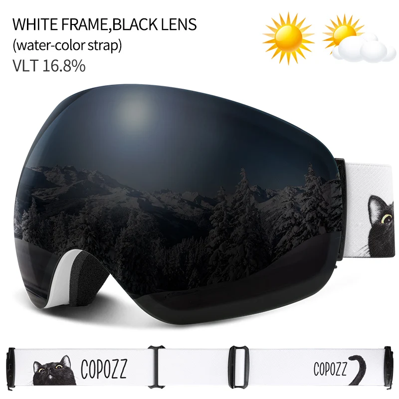 COPOZZ Skibrille UV400 mit Antibeschlag und OTG – Bild 20