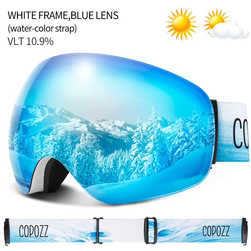 COPOZZ Skibrille UV400 mit Antibeschlag und OTG – Bild 22
