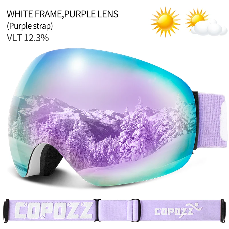 COPOZZ Skibrille UV400 mit Antibeschlag und OTG – Bild 17