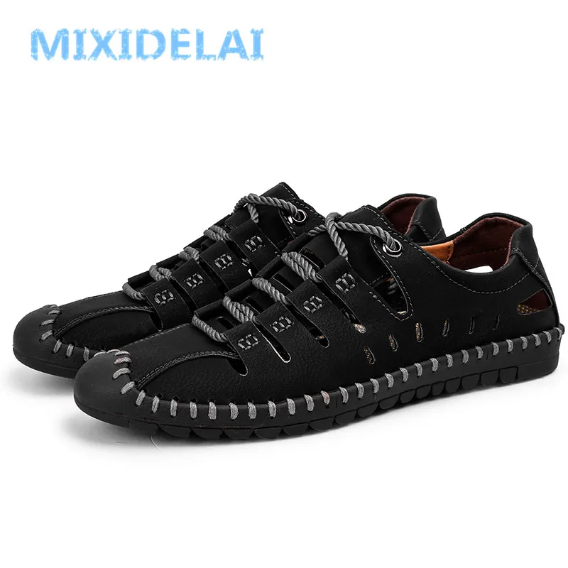MIXIDELAI Herren-Loafer aus Spaltleder - obrazek 4
