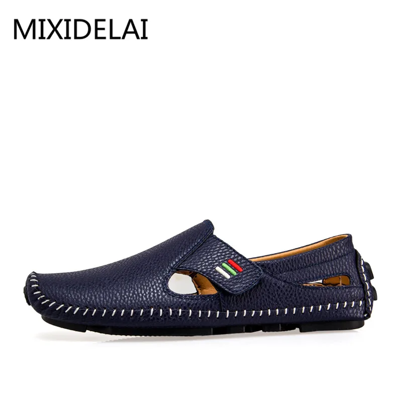 MIXIDELAI Herren-Slipper mit Klettverschluss – Bild 2
