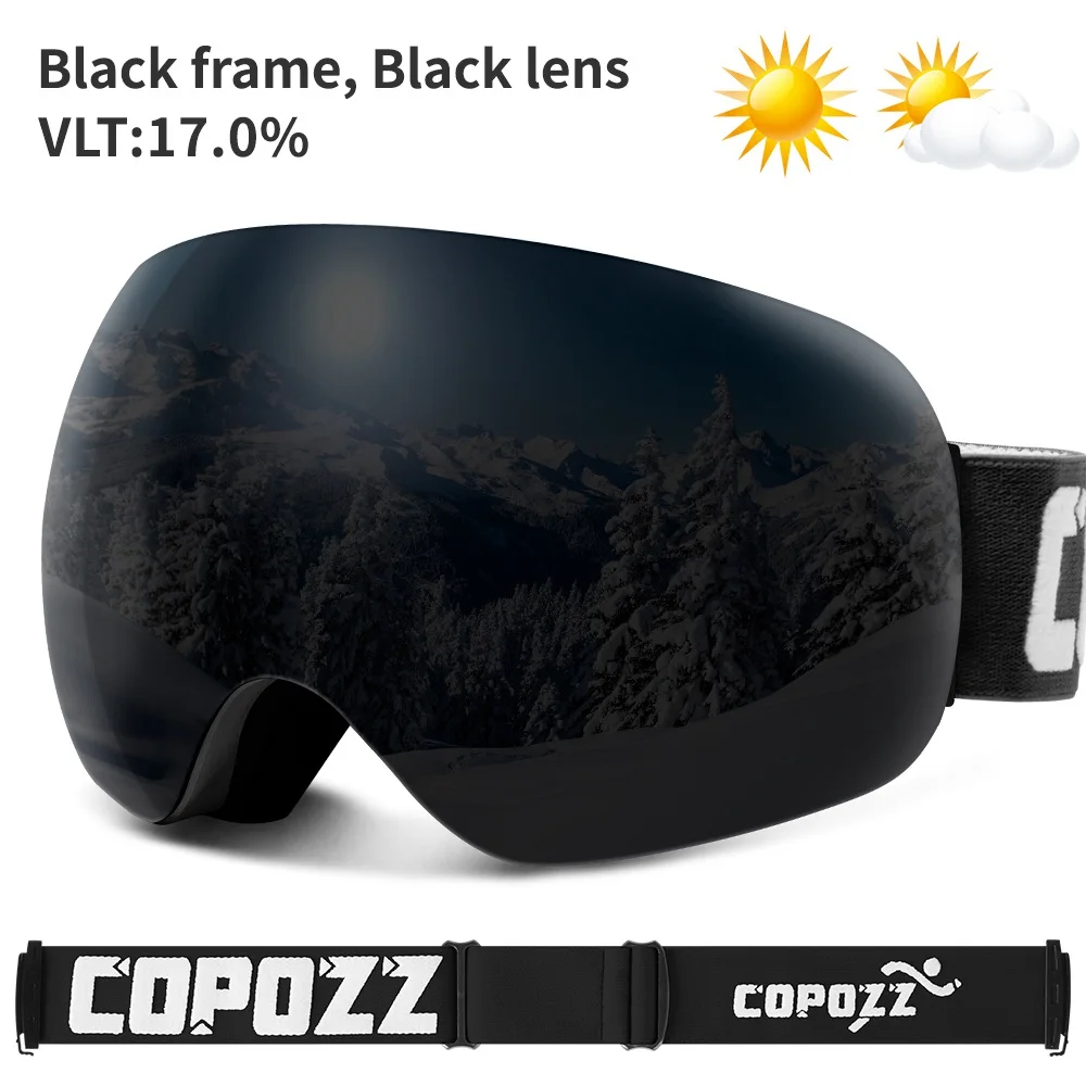 COPOZZ Skibrille UV400 mit Antibeschlag und OTG – Bild 14