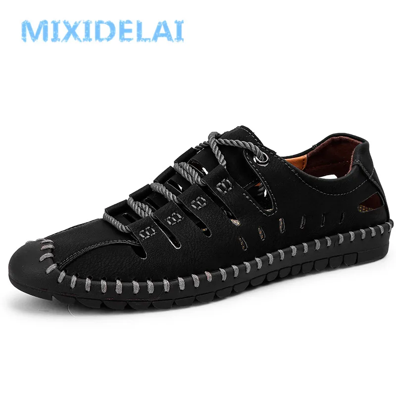 MIXIDELAI Herren-Loafer aus Spaltleder - obrazek 2