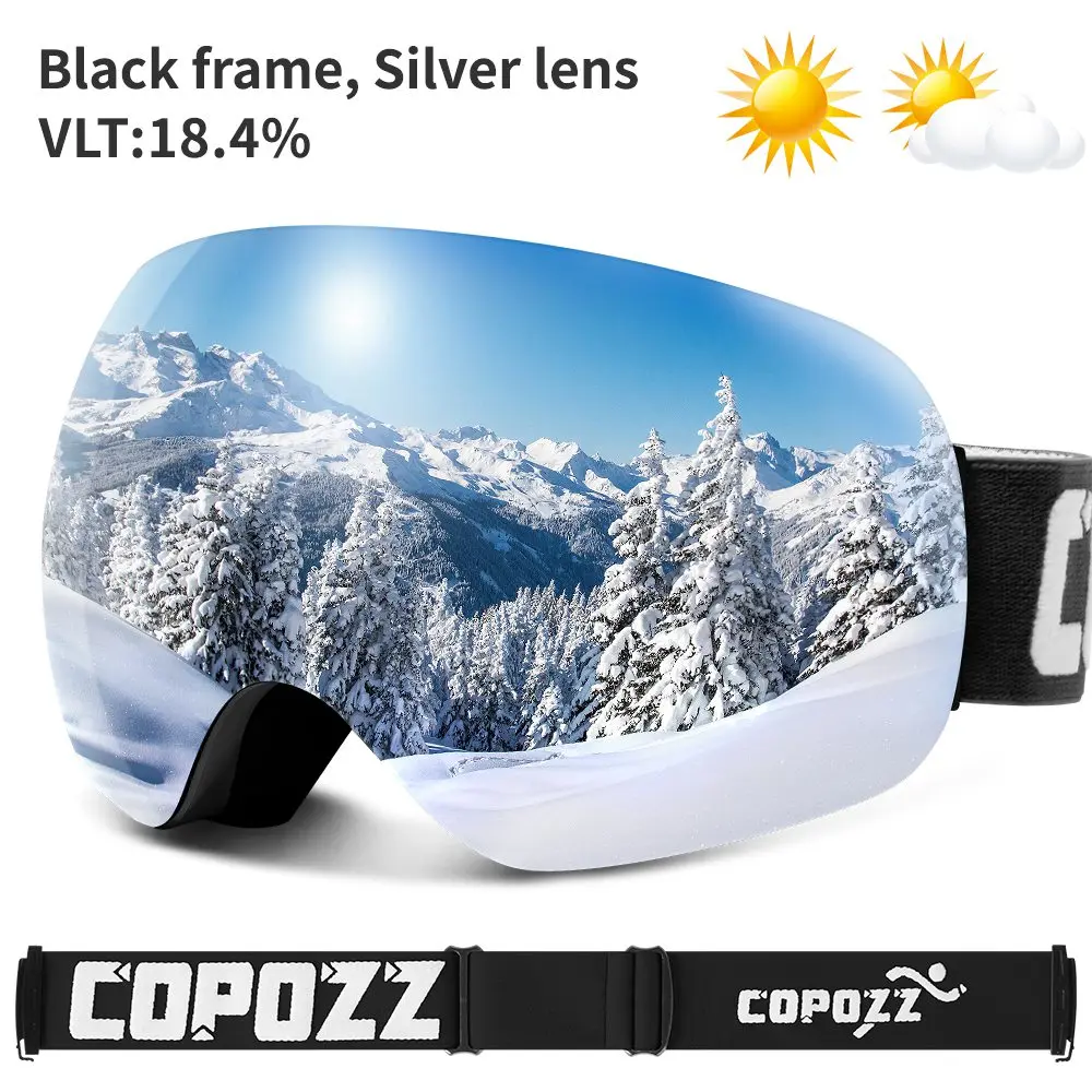 COPOZZ Skibrille UV400 mit Antibeschlag und OTG – Bild 11