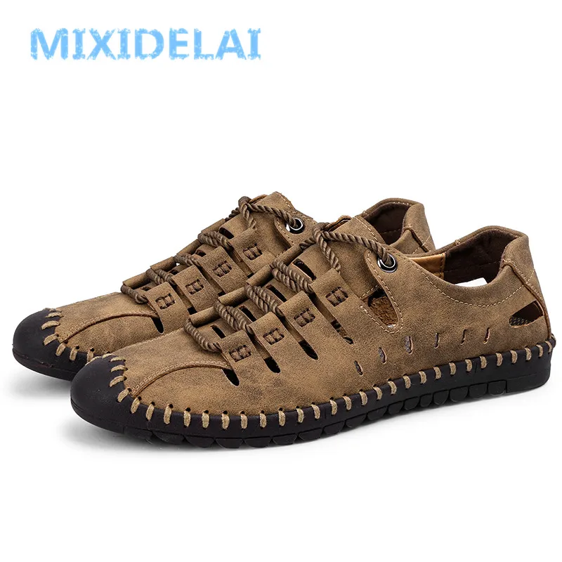 MIXIDELAI Herren-Loafer aus Spaltleder - obrazek 6