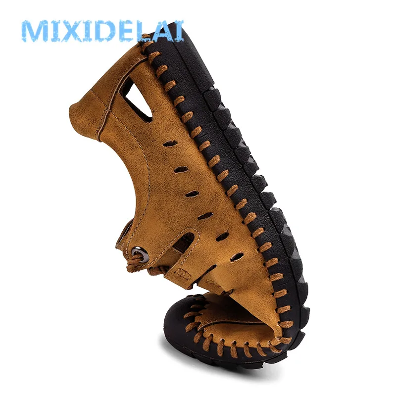 MIXIDELAI Herren-Loafer aus Spaltleder - obrazek 5